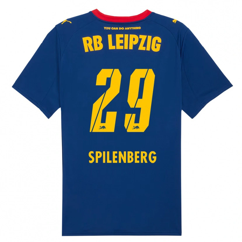 DanxenメンズMaja Spilenberg#29ネイビー レッドアウェイシャツ2025/26ジャージーユニフォーム