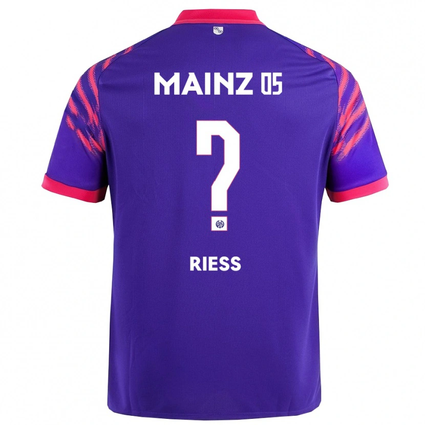DanxenメンズFabian Rieß#0ネイビー ピンクアウェイシャツ2025/26ジャージーユニフォーム