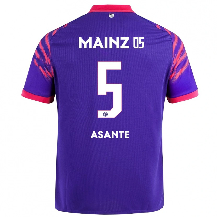 DanxenメンズMarvin Asante#5ネイビー ピンクアウェイシャツ2025/26ジャージーユニフォーム