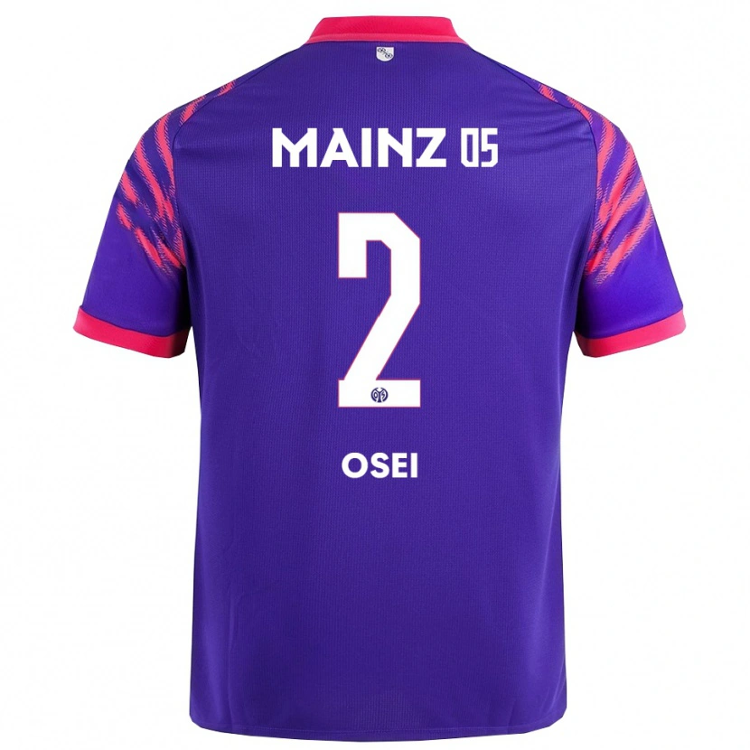 DanxenメンズDavid Osei#2ネイビー ピンクアウェイシャツ2025/26ジャージーユニフォーム