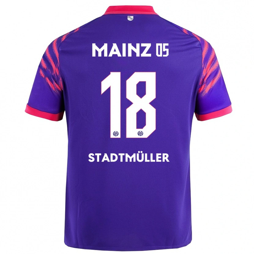 DanxenメンズElias Stadtmüller#18ネイビー ピンクアウェイシャツ2025/26ジャージーユニフォーム