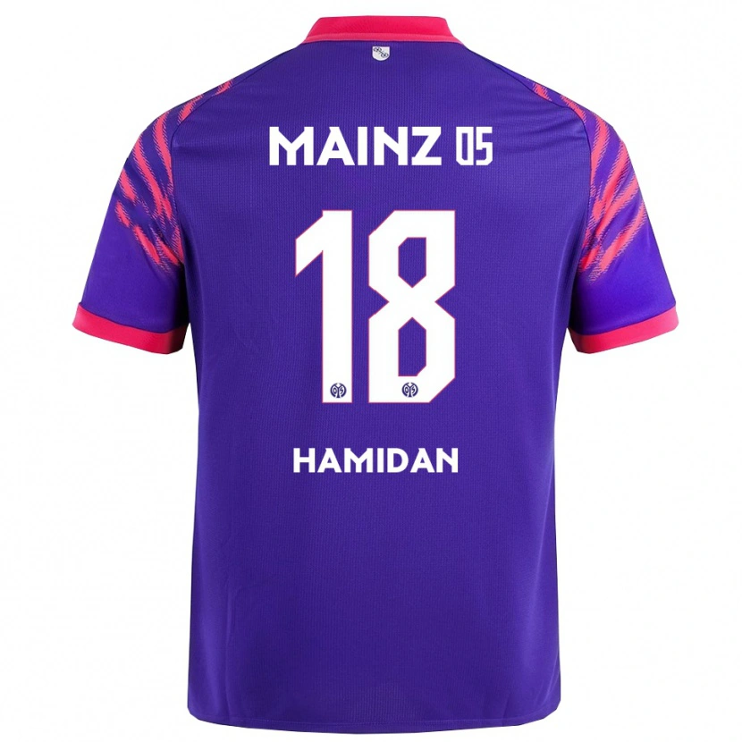 DanxenメンズIlyas Hamidan#18ネイビー ピンクアウェイシャツ2025/26ジャージーユニフォーム