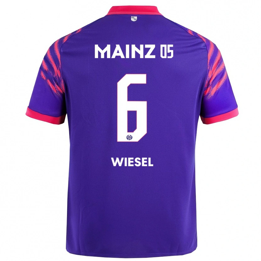 DanxenメンズMaggie Wiesel#6ネイビー ピンクアウェイシャツ2025/26ジャージーユニフォーム