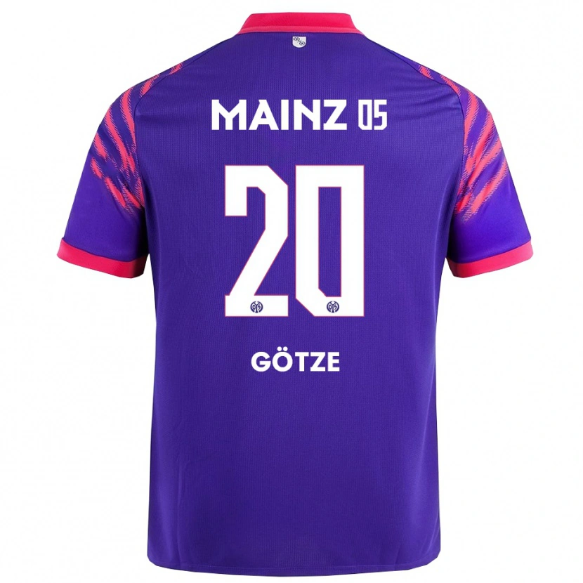 Danxenメンズジャスタス・クラウス・ゲッツェ#20ネイビー ピンクアウェイシャツ2025/26ジャージーユニフォーム