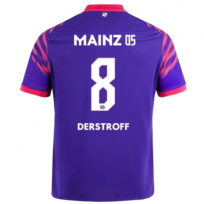 DanxenメンズJulian-Maurice Derstroff#8ネイビー ピンクアウェイシャツ2025/26ジャージーユニフォーム