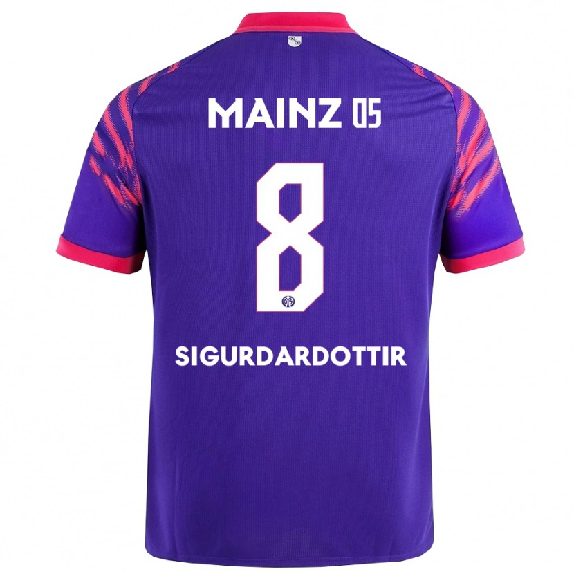 DanxenメンズHeiðrún Sigurðardóttir#8ネイビー ピンクアウェイシャツ2025/26ジャージーユニフォーム