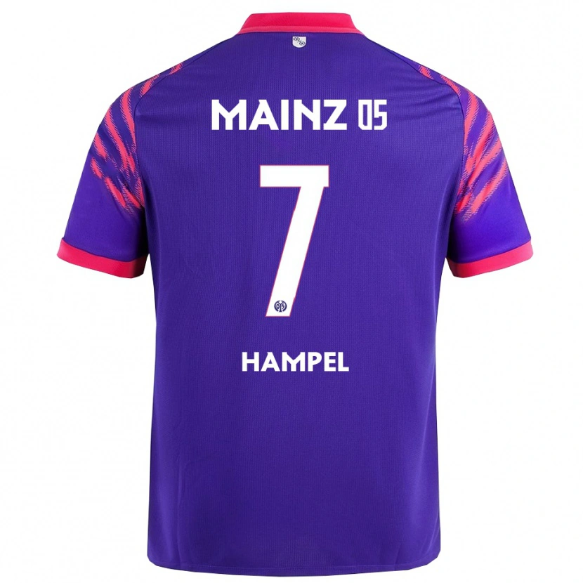 DanxenメンズLuca Hampel#7ネイビー ピンクアウェイシャツ2025/26ジャージーユニフォーム
