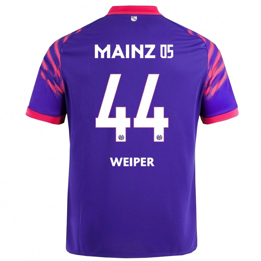 DanxenメンズNelson Weiper#44ネイビー ピンクアウェイシャツ2025/26ジャージーユニフォーム