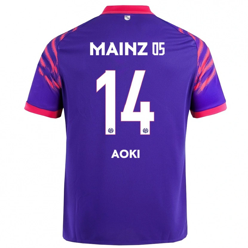 DanxenメンズHiyori Aoki#14ネイビー ピンクアウェイシャツ2025/26ジャージーユニフォーム