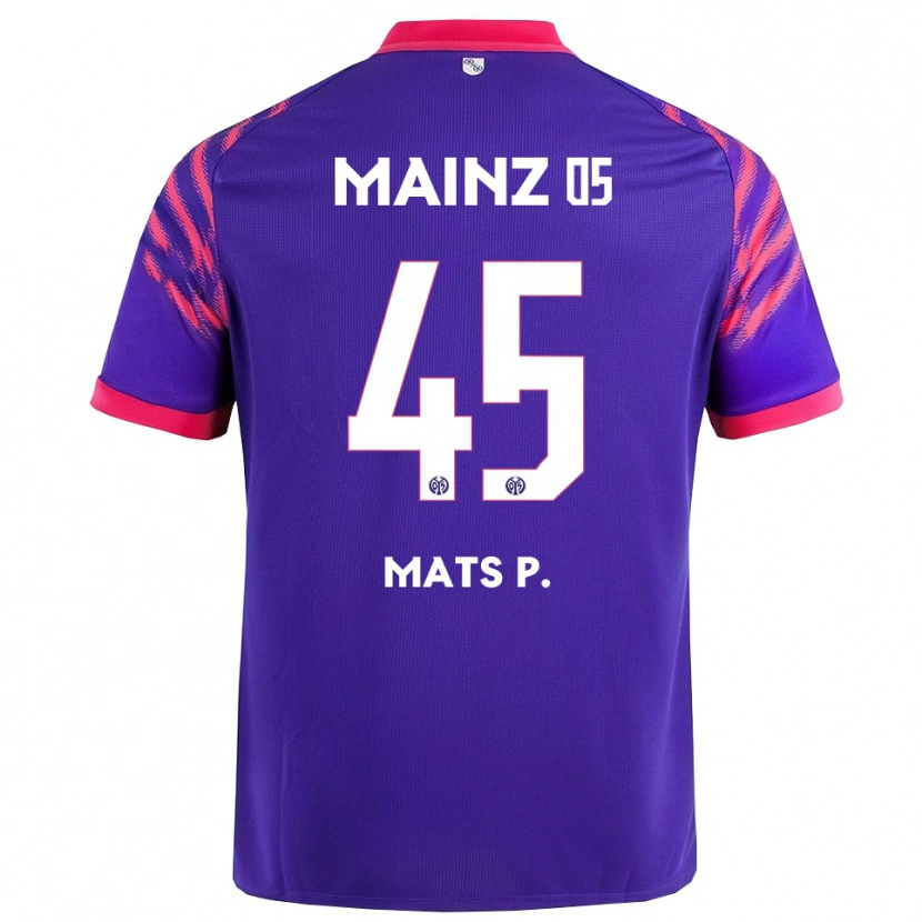 DanxenメンズMats Preßler#45ネイビー ピンクアウェイシャツ2025/26ジャージーユニフォーム