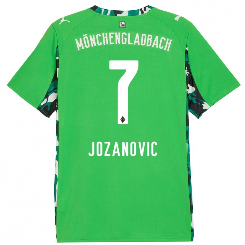 DanxenメンズAntonio Jozanovic#7グリーン ブラックアウェイシャツ2025/26ジャージーユニフォーム