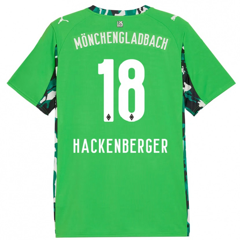 DanxenメンズJessica Hackenberger#18グリーン ブラックアウェイシャツ2025/26ジャージーユニフォーム