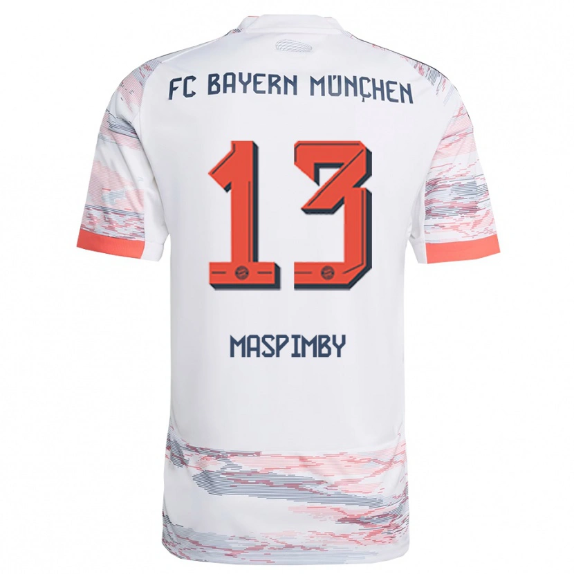 DanxenメンズThibault Maspimby#13ホワイト グレーアウェイシャツ2025/26ジャージーユニフォーム