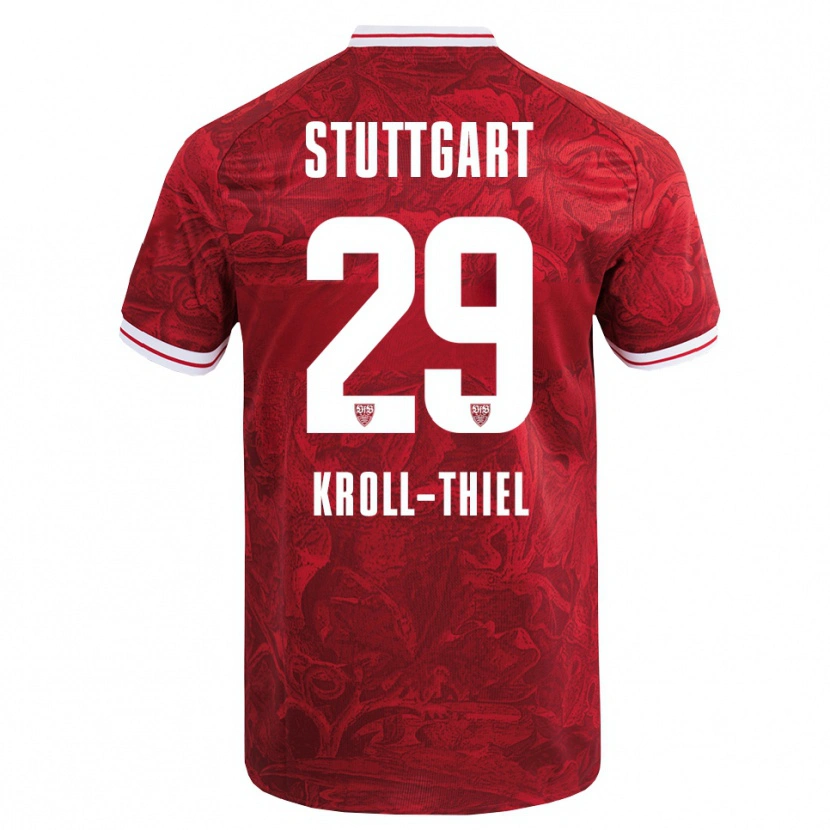 DanxenメンズColin Kroll-Thiel#29レッド ブラックアウェイシャツ2025/26ジャージーユニフォーム