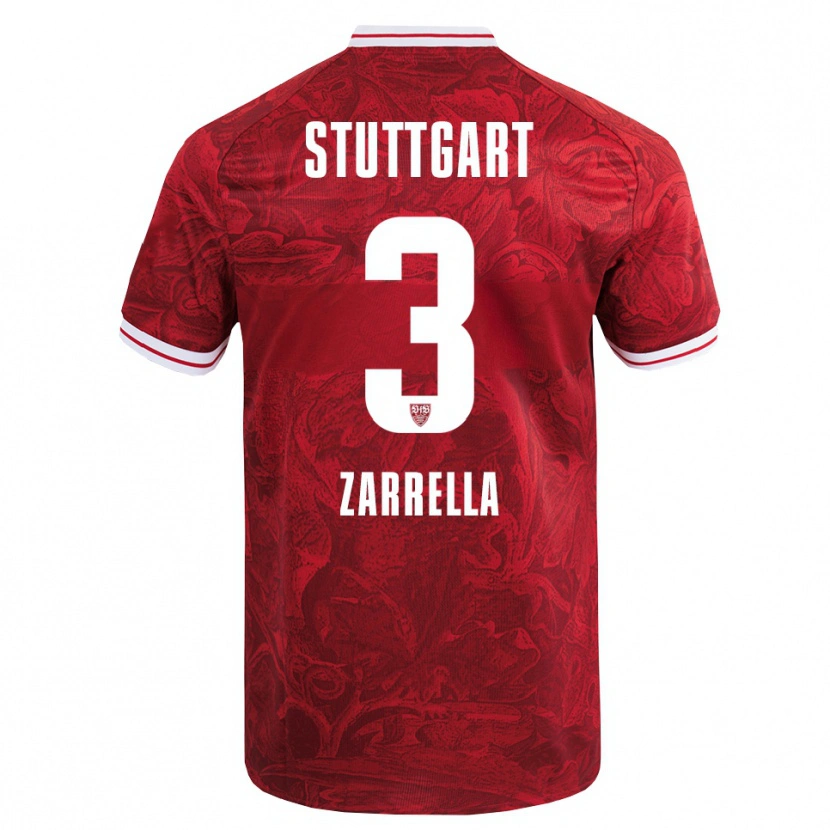 DanxenメンズGabriel Zarrella#3レッド ブラックアウェイシャツ2025/26ジャージーユニフォーム