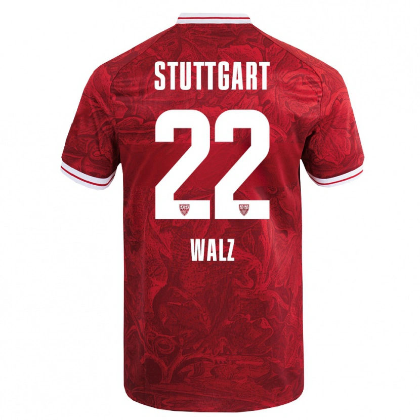 DanxenメンズTom Walz#22レッド ブラックアウェイシャツ2025/26ジャージーユニフォーム