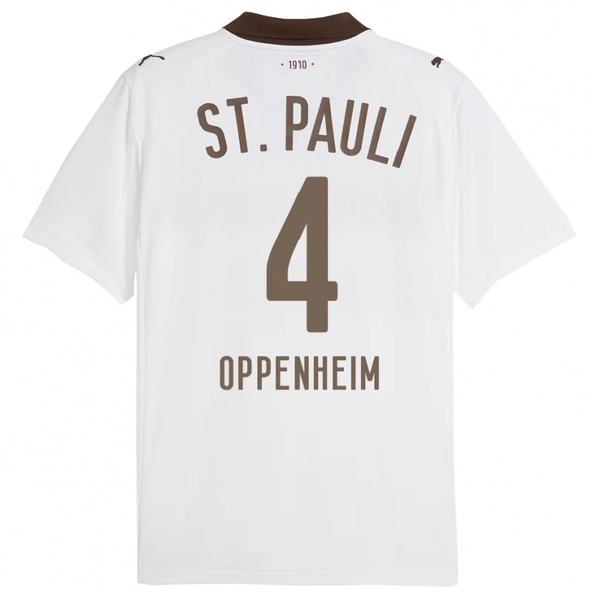 DanxenメンズMerle Oppenheim#4ホワイト レッドアウェイシャツ2025/26ジャージーユニフォーム