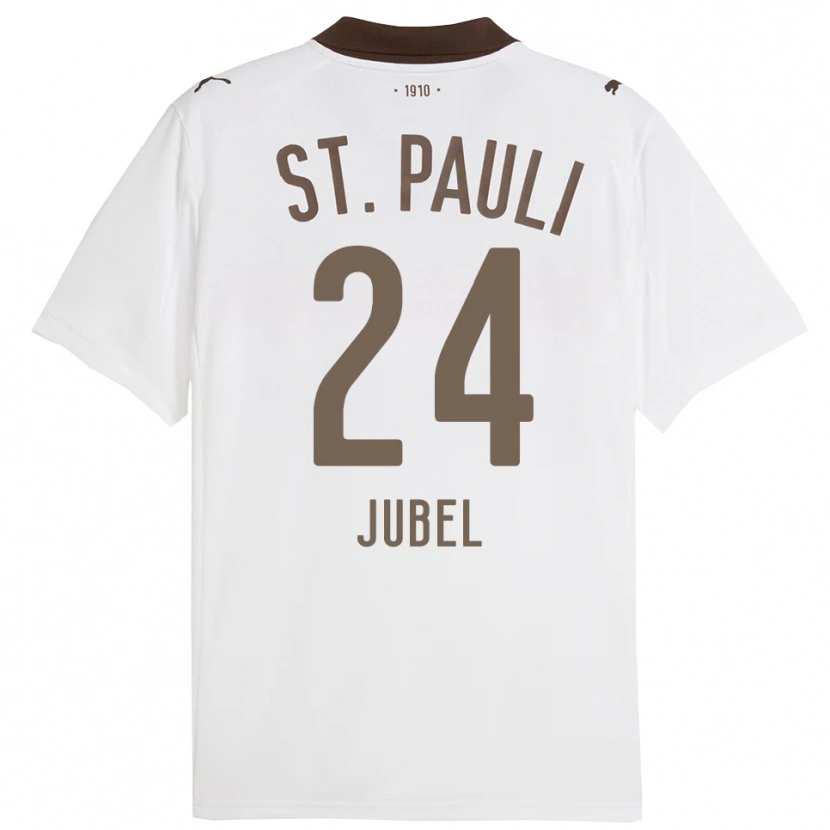 DanxenメンズLina Jubel#24ホワイト レッドアウェイシャツ2025/26ジャージーユニフォーム