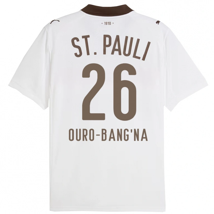 DanxenメンズSamir Ouro-Bang'na#26ホワイト レッドアウェイシャツ2025/26ジャージーユニフォーム