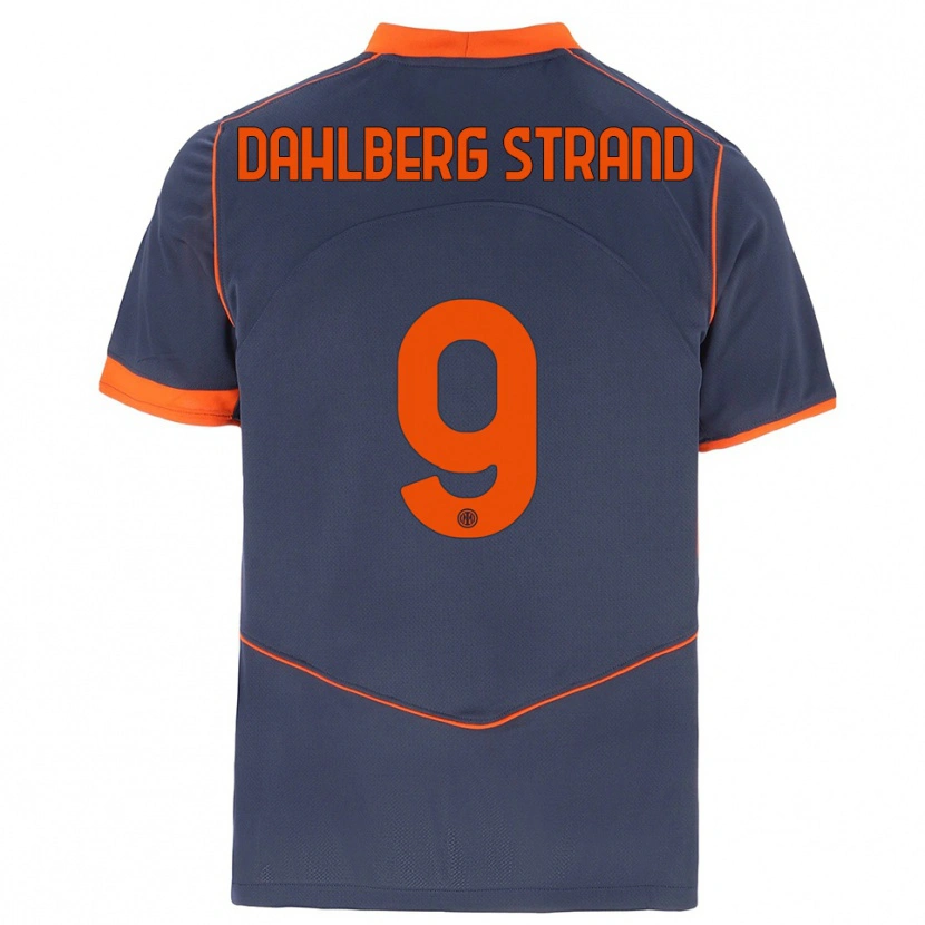 DanxenメンズJonas Dahlberg Strand#9グレー オレンジサードユニフォームシャツ2025/26ジャージーユニフォーム