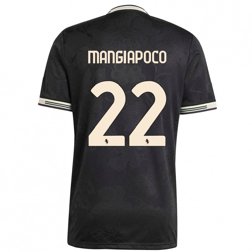 DanxenメンズStefano Mangiapoco#22ブラック ホワイト グリーンサードユニフォームシャツ2025/26ジャージーユニフォーム
