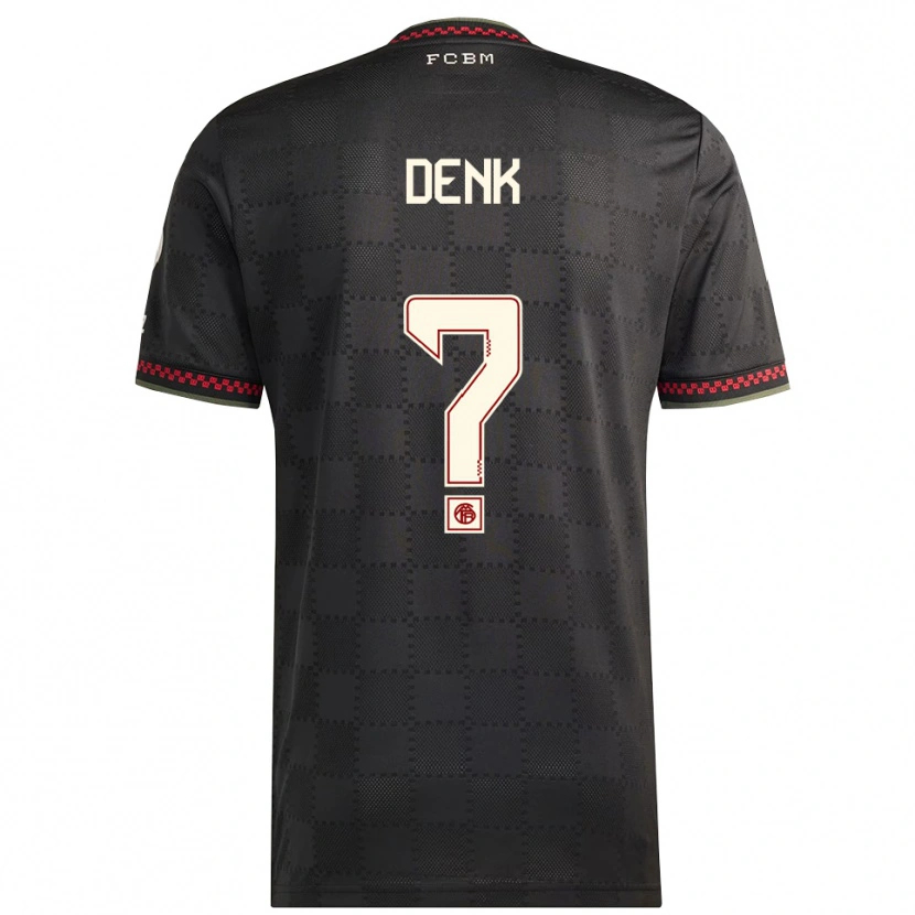 Danxenメンズルカ・デンク#0ブラック ホワイトサードユニフォームシャツ2025/26ジャージーユニフォーム