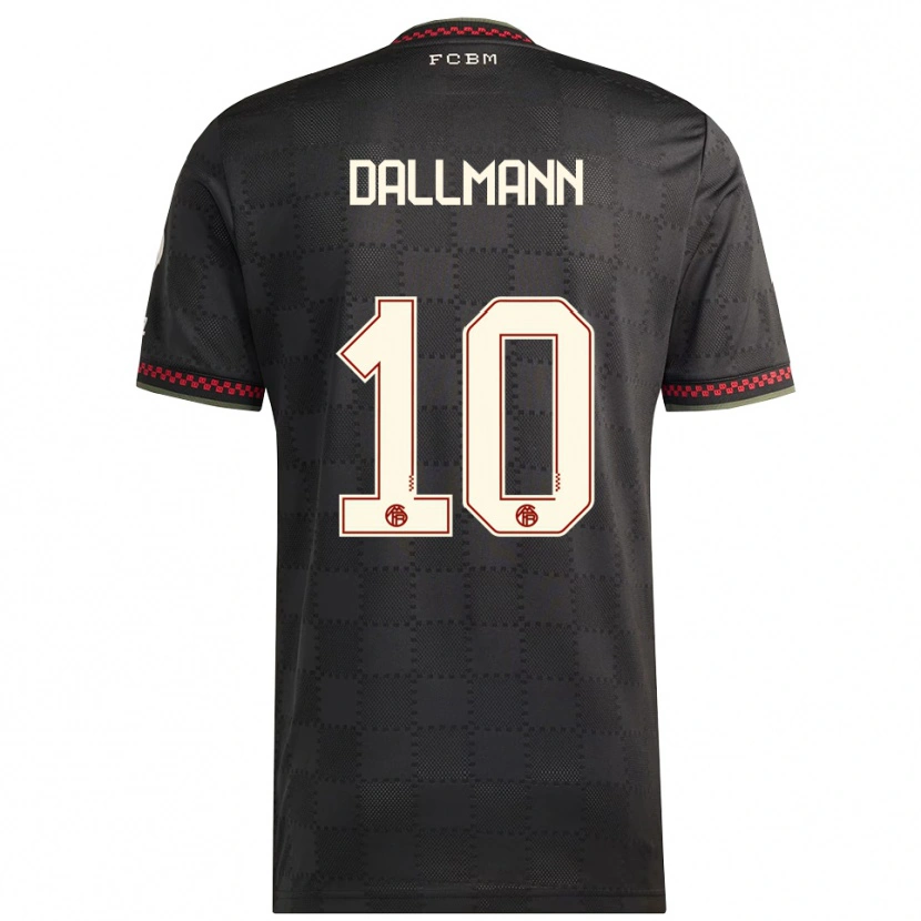 Danxenメンズリンダ・ダルマン#10ブラック ホワイトサードユニフォームシャツ2025/26ジャージーユニフォーム