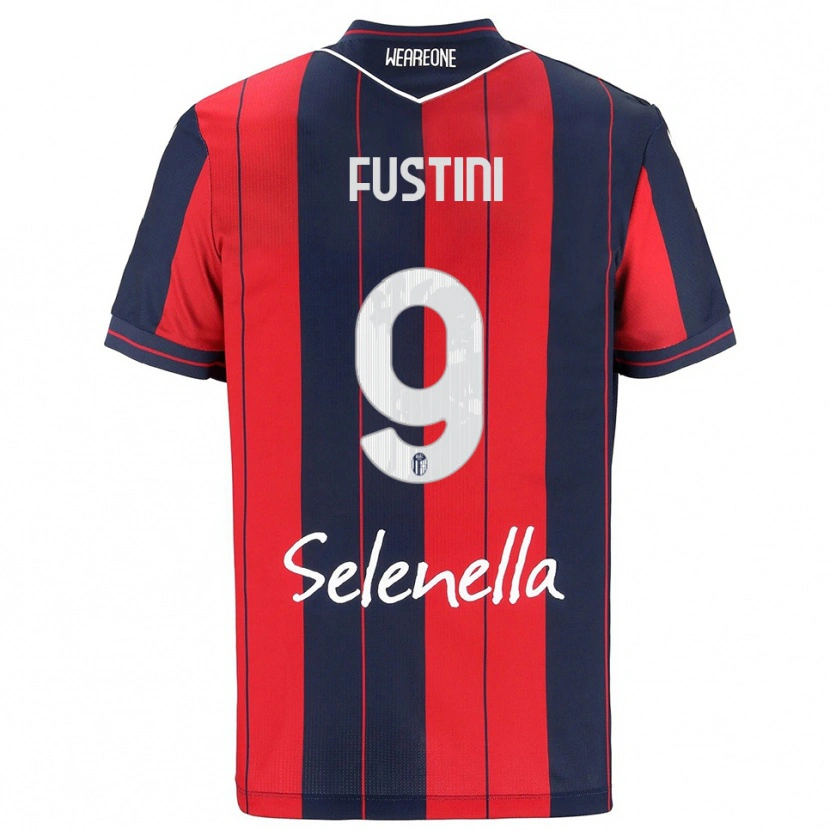 DanxenレディースKevin Fustini#9レッド ネイビーホームシャツ2025/26ジャージーユニフォーム