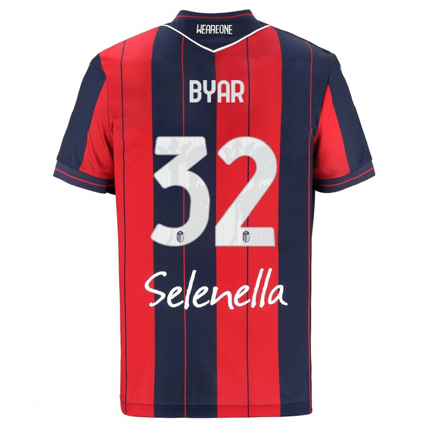 DanxenレディースNaïm Byar#32レッド ネイビーホームシャツ2025/26ジャージーユニフォーム