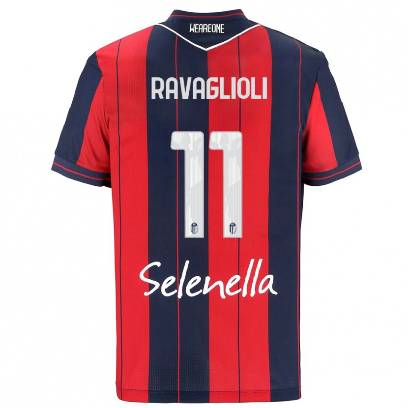 DanxenレディースTommaso Ravaglioli#11レッド ネイビーホームシャツ2025/26ジャージーユニフォーム