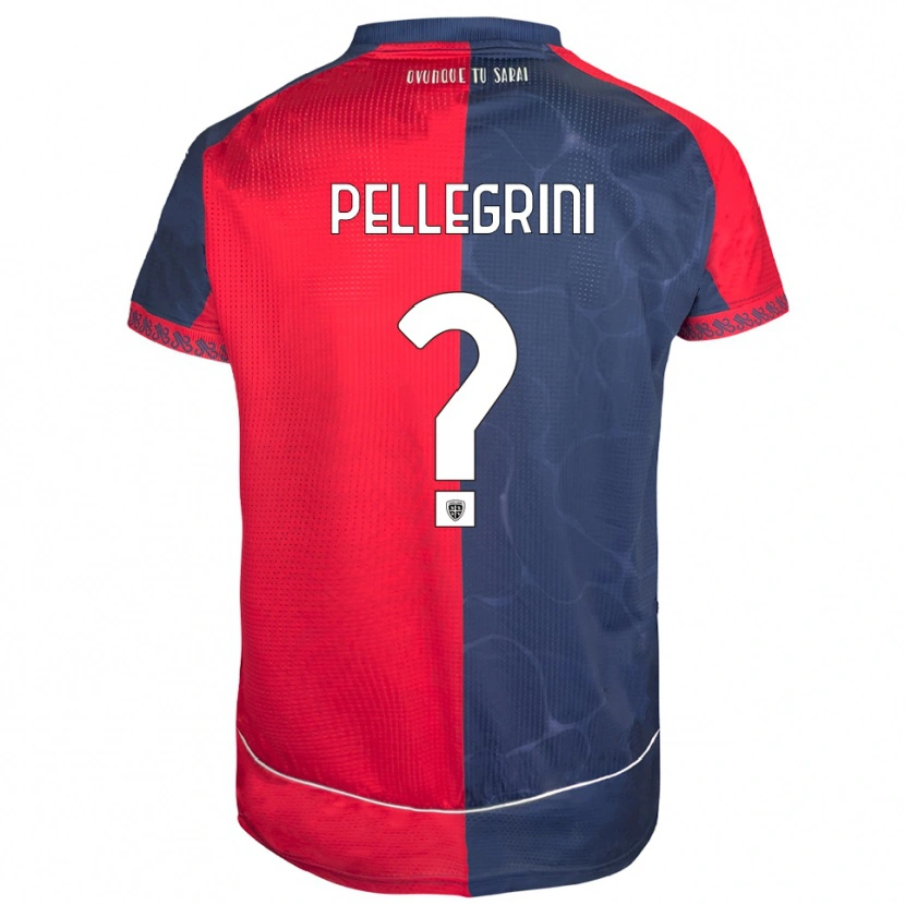 DanxenレディースNicolò Pellegrini#0レッド ネイビーホームシャツ2025/26ジャージーユニフォーム