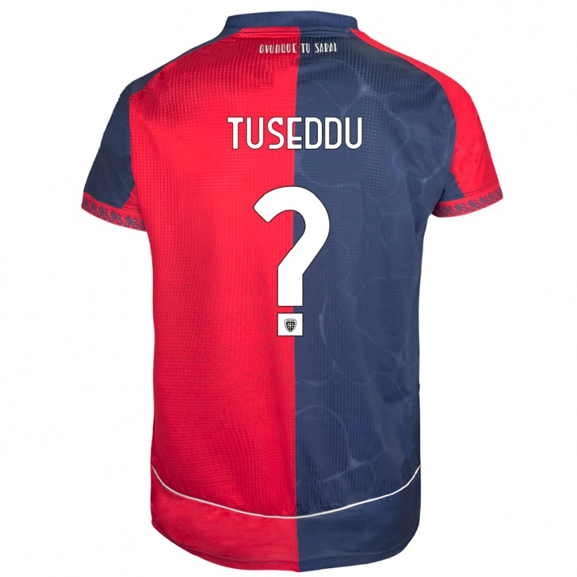 DanxenレディースAlessio Tuseddu#0レッド ネイビーホームシャツ2025/26ジャージーユニフォーム