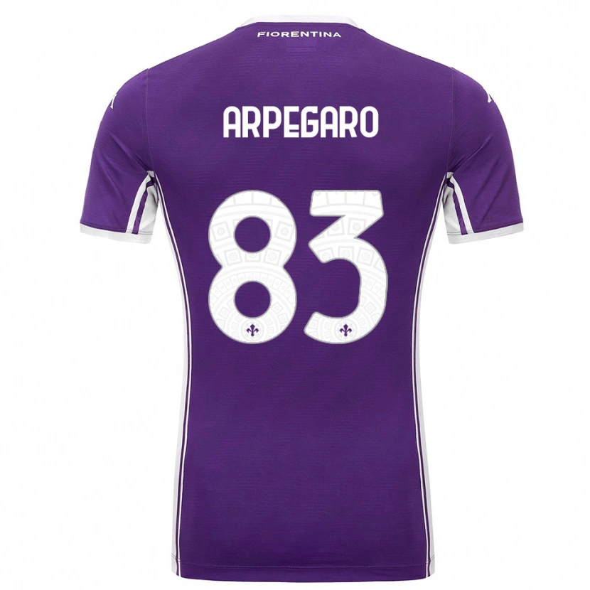 DanxenレディースSofia Arpegaro#83パープル ホワイトホームシャツ2025/26ジャージーユニフォーム