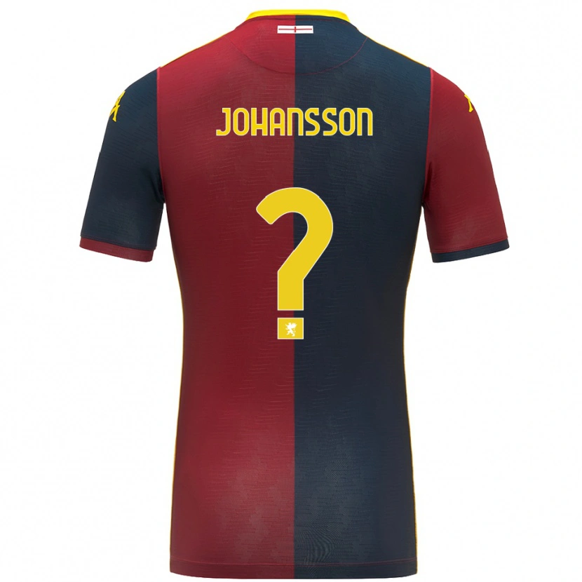 DanxenレディースVincent Johansson#0レッド ロイヤルブルーホームシャツ2025/26ジャージーユニフォーム