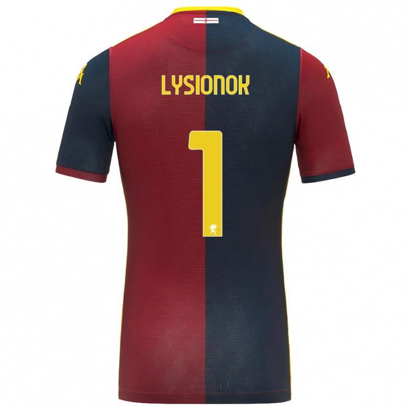 DanxenレディースErnestas Lysionok#1レッド ロイヤルブルーホームシャツ2025/26ジャージーユニフォーム