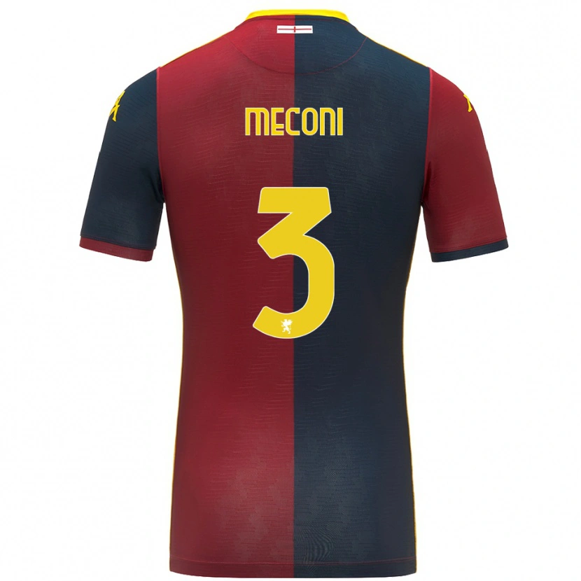 DanxenレディースEdoardo Meconi#3レッド ロイヤルブルーホームシャツ2025/26ジャージーユニフォーム