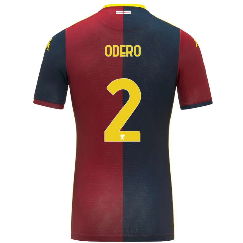 DanxenレディースMartino Odero#2レッド ロイヤルブルーホームシャツ2025/26ジャージーユニフォーム