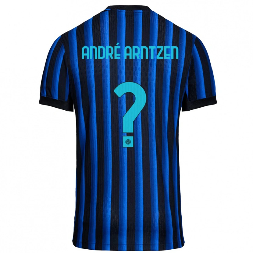 DanxenレディースMatheo André Arntzen#0ブラック ブルーホームシャツ2025/26ジャージーユニフォーム