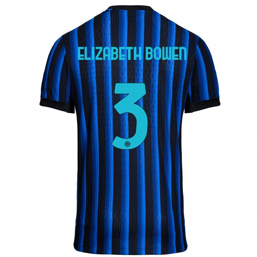 DanxenレディースKate Elizabeth Bowen#3ブラック ブルーホームシャツ2025/26ジャージーユニフォーム