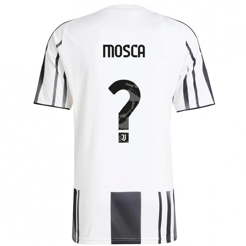 DanxenレディースGuglielmo Mosca#0ホワイト ブラックホームシャツ2025/26ジャージーユニフォーム