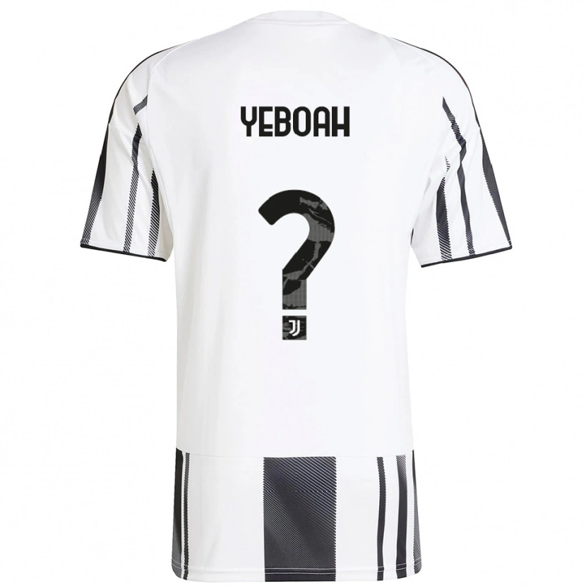 DanxenレディースChristian Yeboah#0ホワイト ブラックホームシャツ2025/26ジャージーユニフォーム