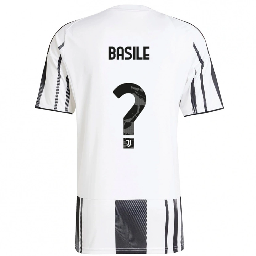DanxenレディースPiergiorgio Basile#0ホワイト ブラックホームシャツ2025/26ジャージーユニフォーム