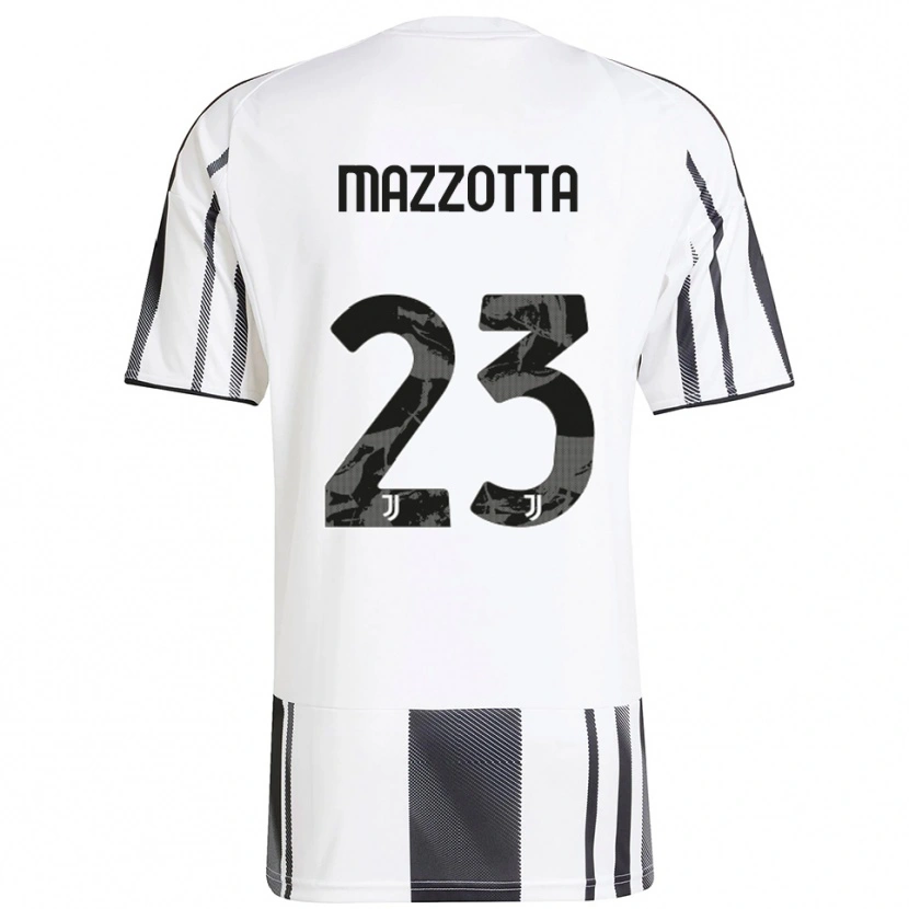 DanxenレディースRaphael Mazzotta#23ホワイト ブラックホームシャツ2025/26ジャージーユニフォーム