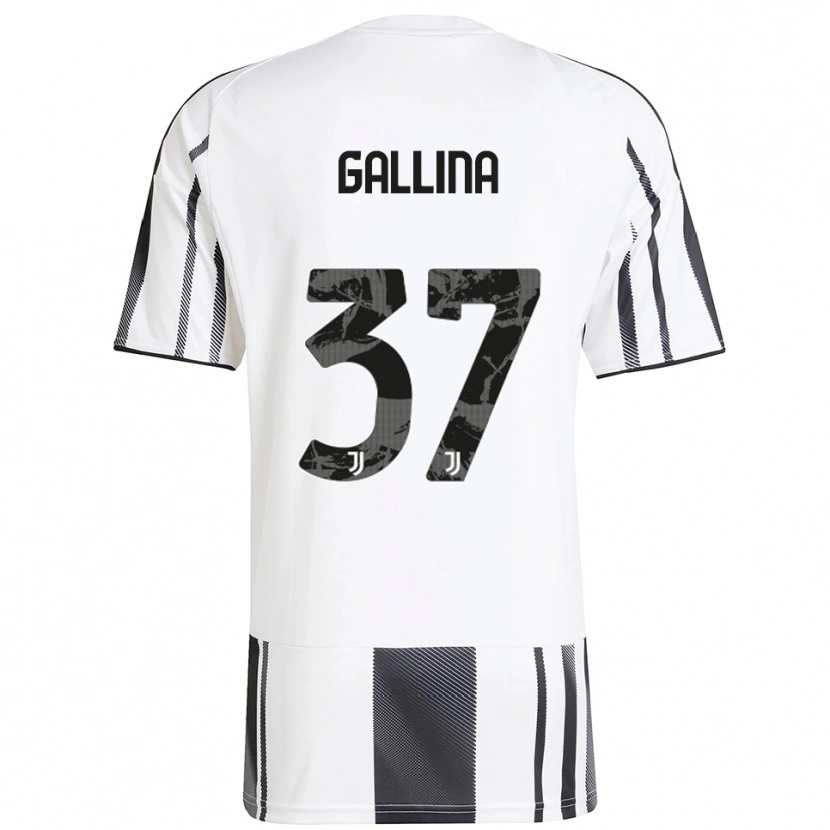 DanxenレディースArianna Gallina#37ホワイト ブラックホームシャツ2025/26ジャージーユニフォーム