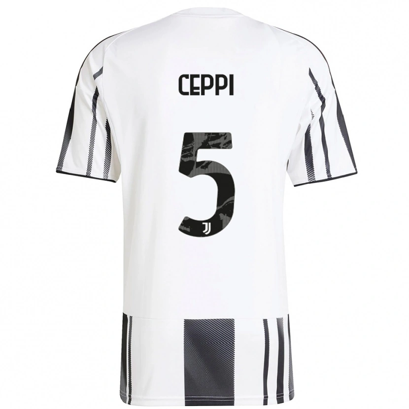 DanxenレディースPaolo Ceppi#5ホワイト ブラックホームシャツ2025/26ジャージーユニフォーム