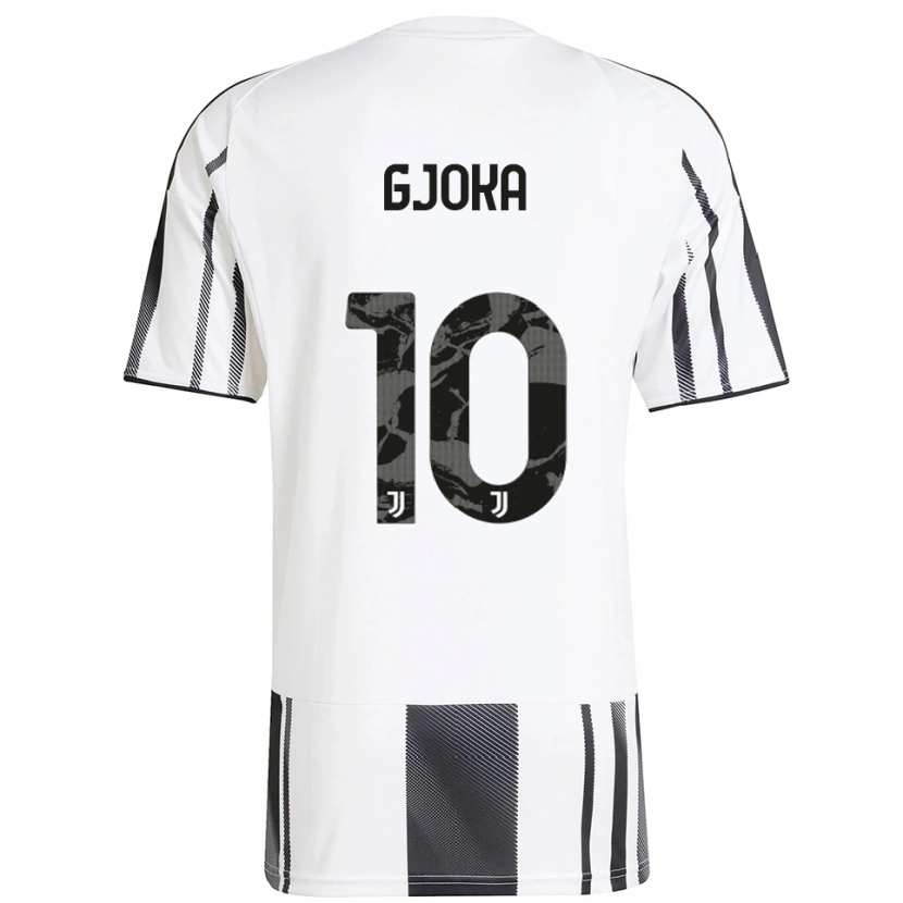 DanxenレディースKevin Gjoka#10ホワイト ブラックホームシャツ2025/26ジャージーユニフォーム