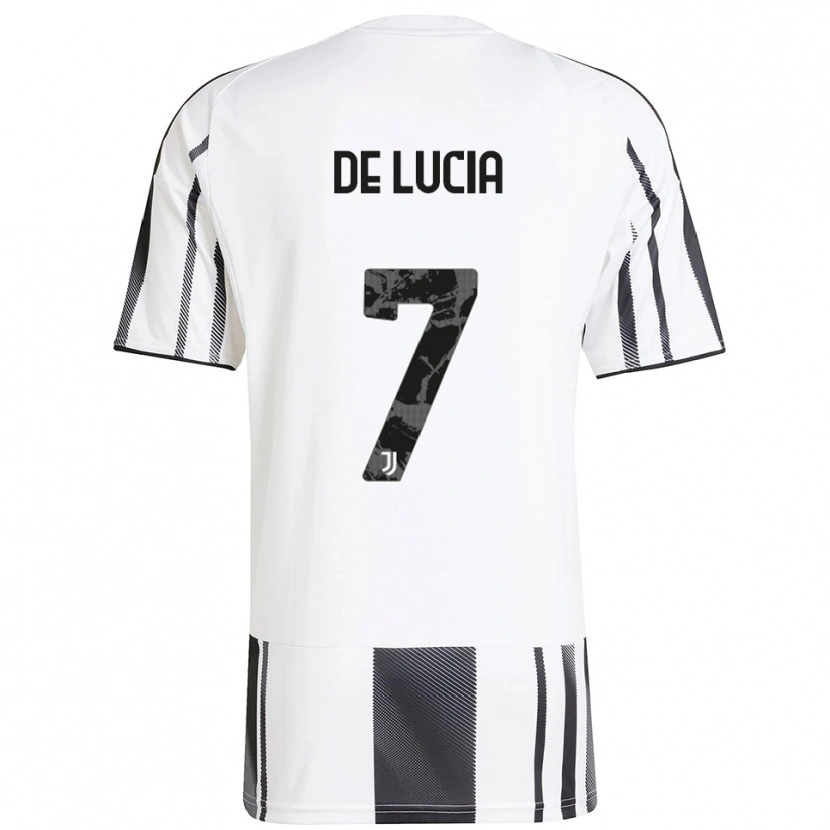 DanxenレディースRaffaele De Lucia#7ホワイト ブラックホームシャツ2025/26ジャージーユニフォーム