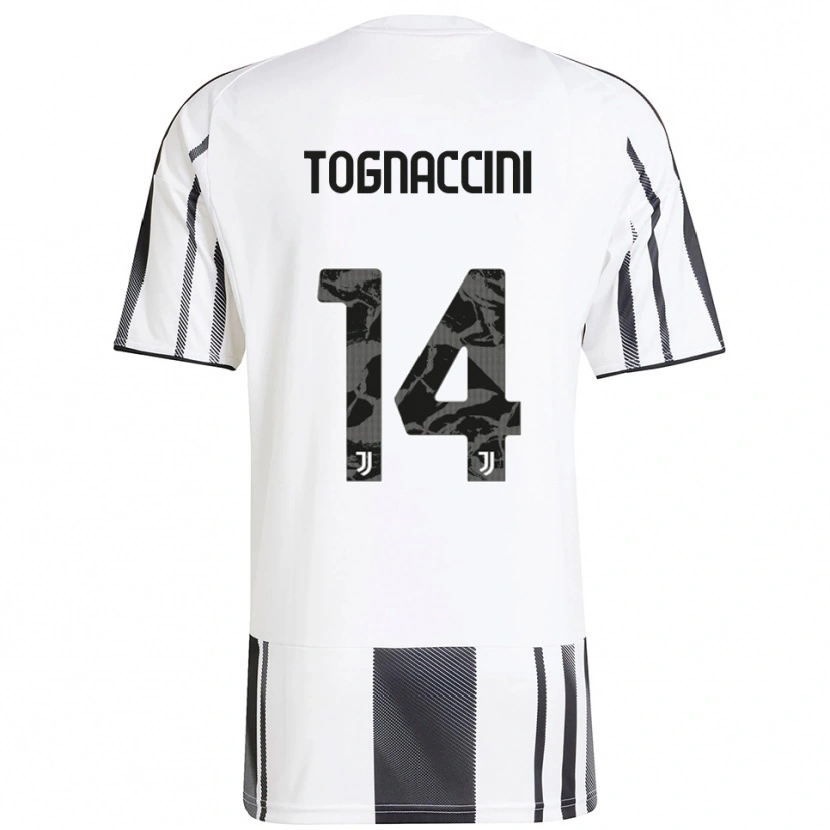 DanxenレディースVittorio Tognaccini#14ホワイト ブラックホームシャツ2025/26ジャージーユニフォーム