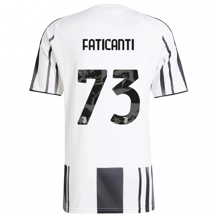 DanxenレディースGiacomo Faticanti#73ホワイト ブラックホームシャツ2025/26ジャージーユニフォーム
