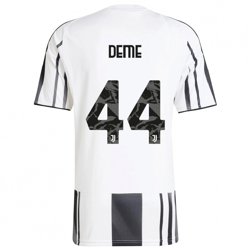 DanxenレディースSerigne Deme#44ホワイト ブラックホームシャツ2025/26ジャージーユニフォーム